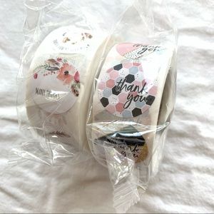 New 1000 thank you stickers